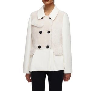 Self-portrait Faux Fur Shearling Jacket M